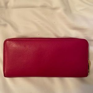 Marc by Marc jacobs pink leather wallet